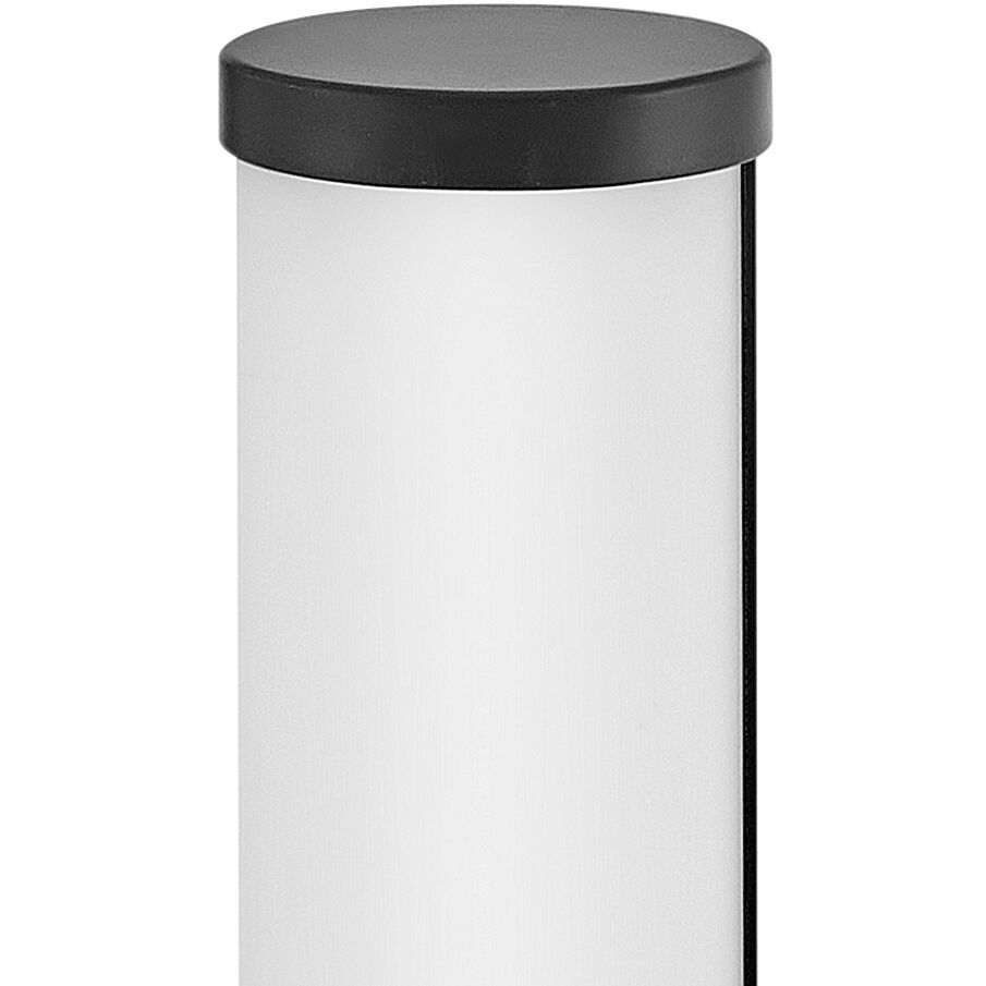 Zevi LED 5 inch Black with Chrome Vanity Light Wall Light, Vertical