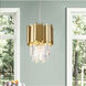 Canada 1 Light 10 inch Gold Single Pendant Lighting Ceiling Light
