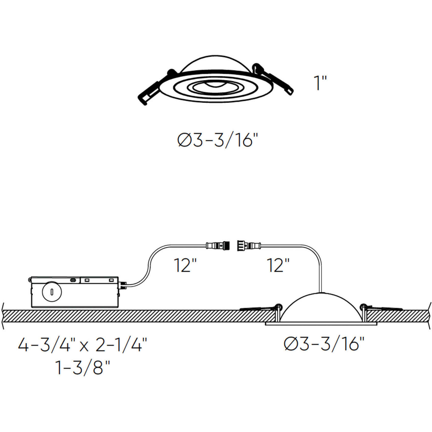 Pivot White Recessed Light