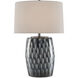 Milner 27.5 inch 150 watt Indigo/Cloud Table Lamp Portable Light