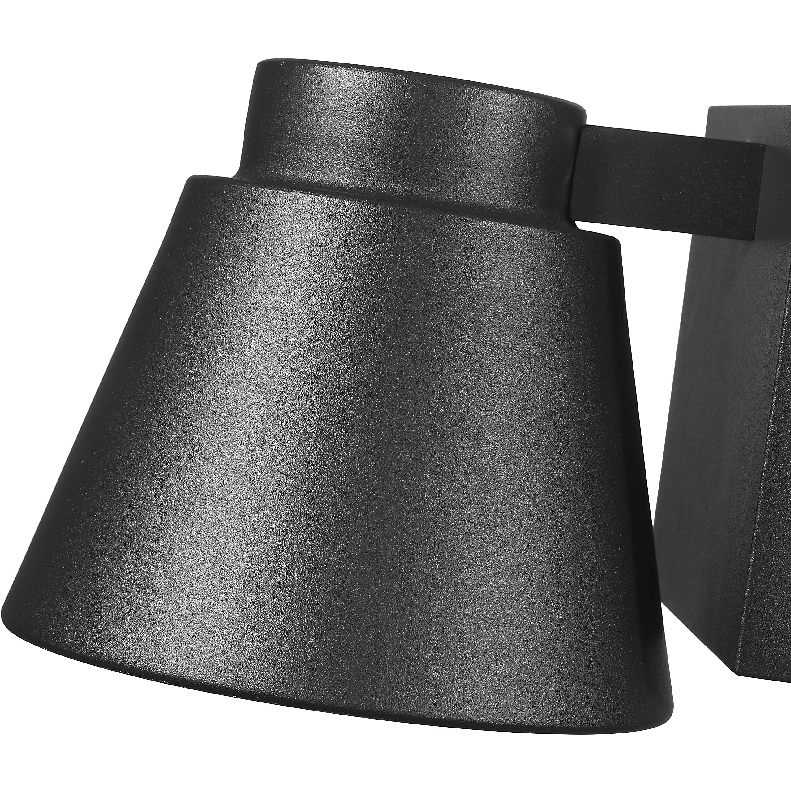 Asher LED 5 inch Black Outdoor Wall Light