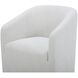 Sandy White Rolling Dining Chair