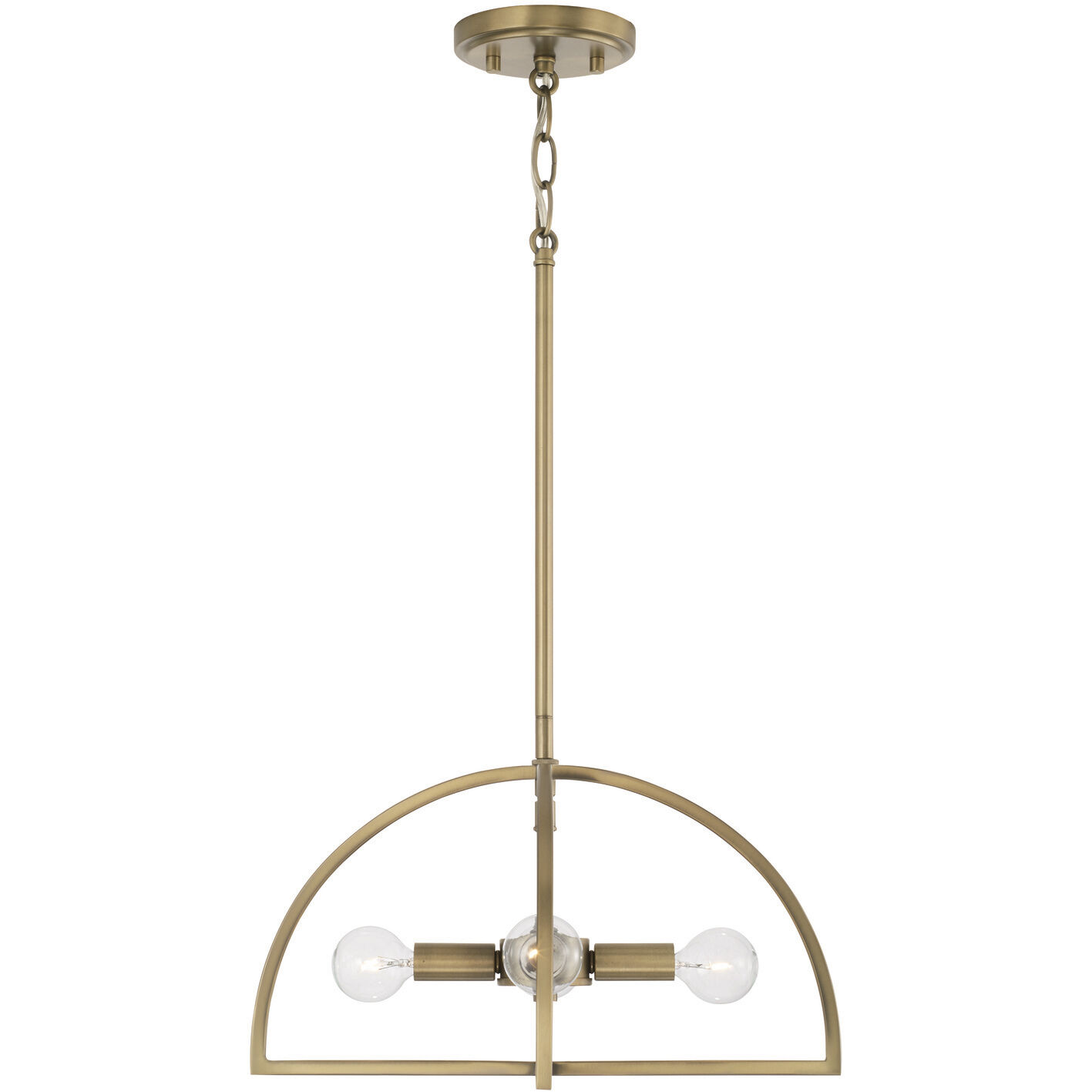 Lawson 4 Light 15 inch Aged Brass Semi-Flush Mount Ceiling Light, Convertible Dual Mount