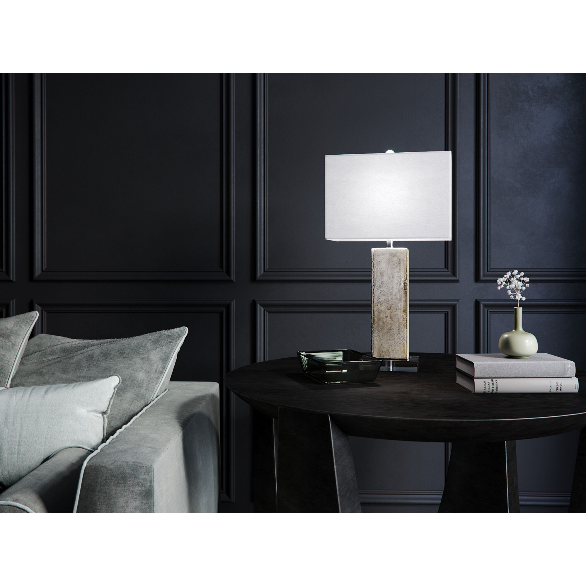 Sumatra 23.5 inch 100.00 watt Dark Champagne Metallic Table Lamp Portable Light