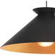 Viggo 1 Light 24 inch Black Pendant Ceiling Light, Large
