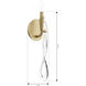 Glassara 1 Light 5.5 inch Legacy Brass Wall Sconce Wall Light