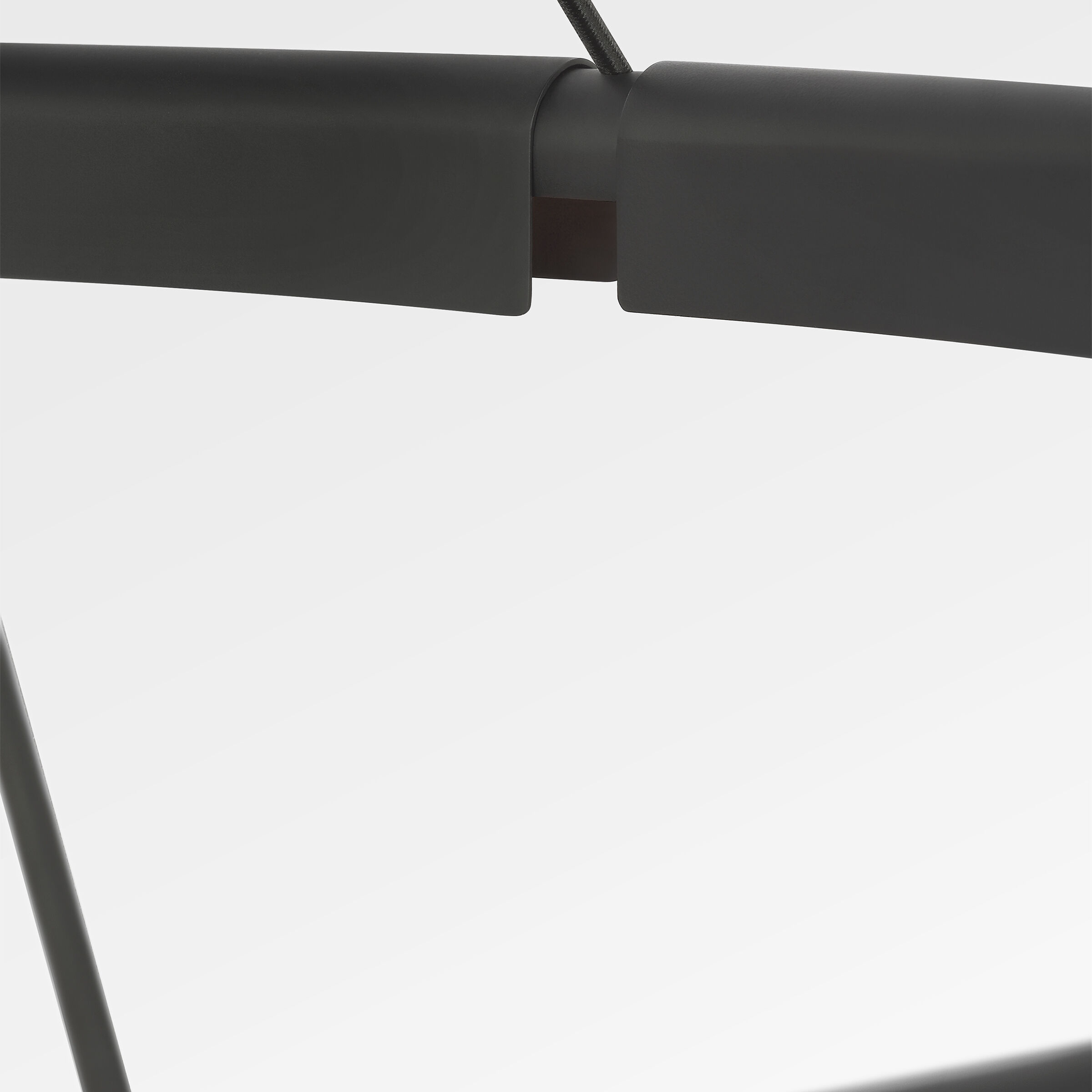 Peter Bristol Cloak LED 36.6 inch Nightshade Black Chandelier Ceiling Light