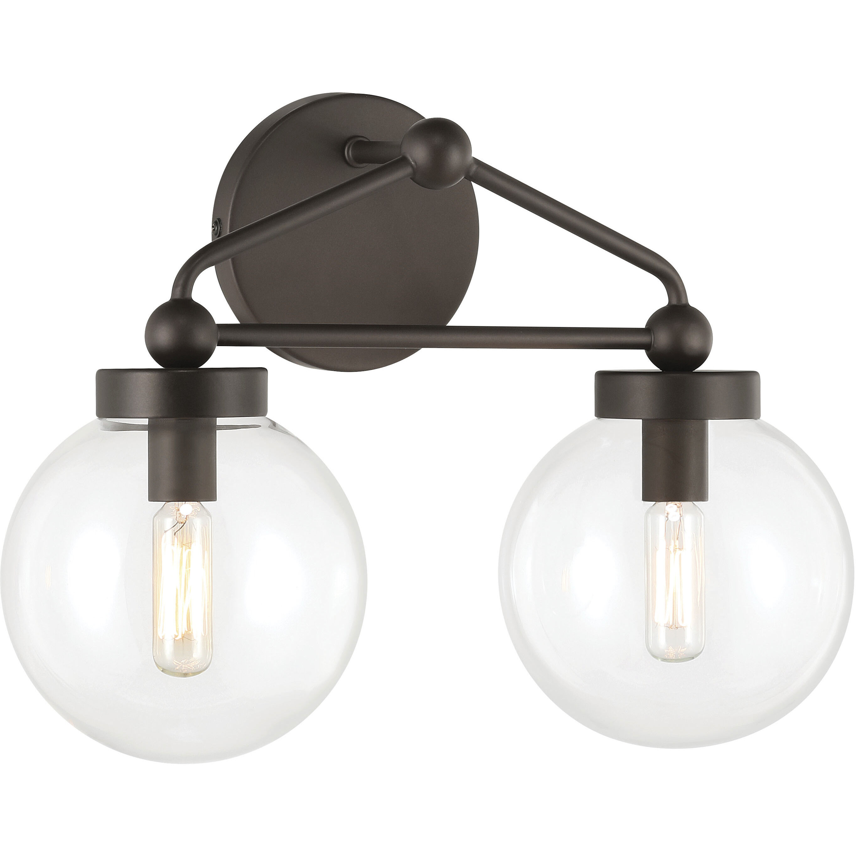 Stella 2 Light 14.75 inch Dark Bronze Vanity Light Wall Light