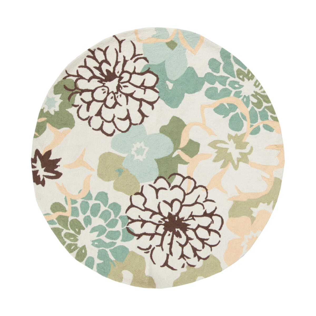 Brentwood 72 inch Neutral and Yellow Area Rug, Polyester