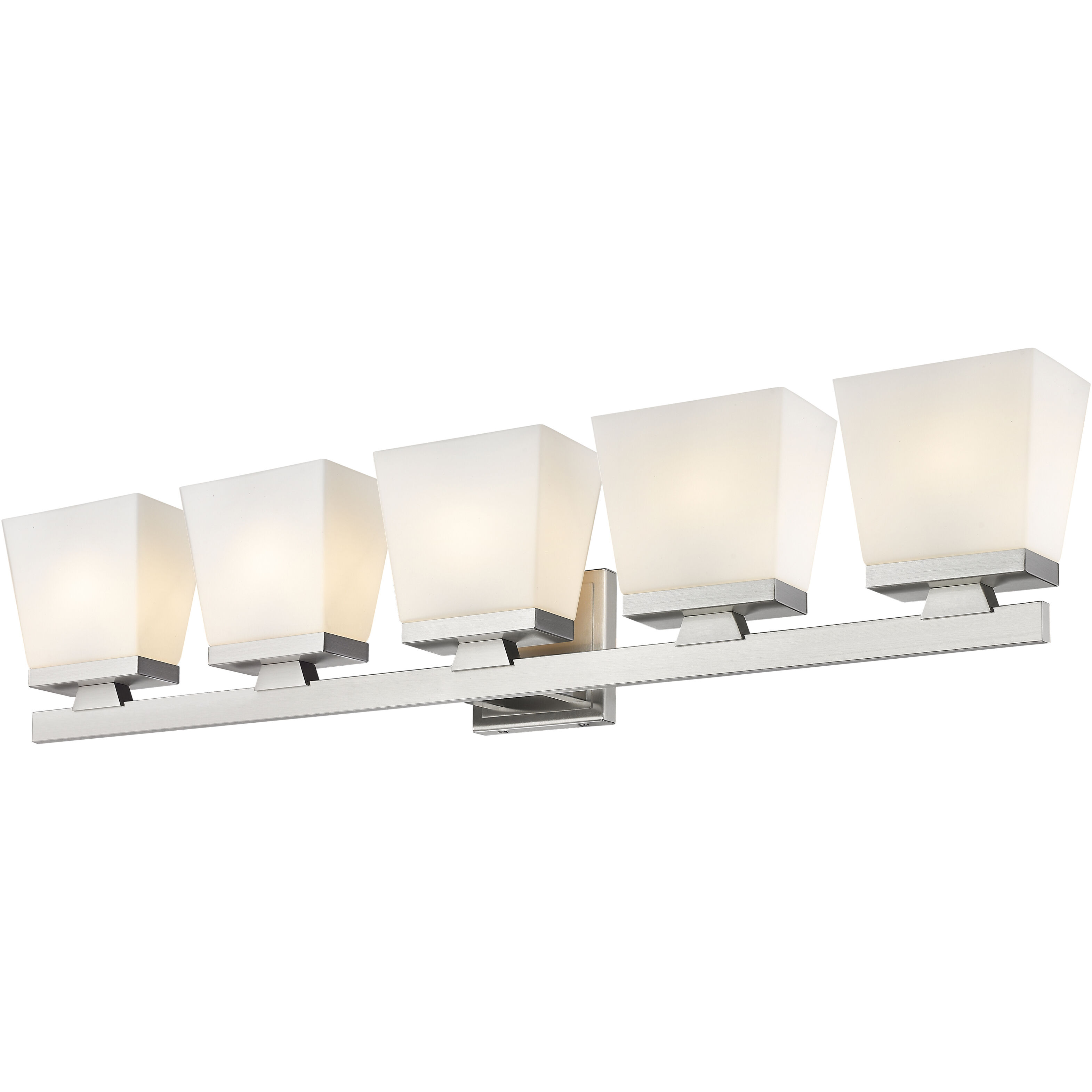 Astor 5 Light 36 inch Brushed Nickel Vanity Wall Light