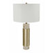 Insuni 29 inch 60 watt Brass/White Table Lamp Portable Light