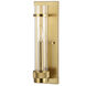 Bari LED 4.25 inch Satin Brass Wall Light