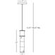Kane 1 Light 5 inch Celadon with Modern Brass Pendant Ceiling Light