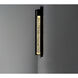 Cascade LED 16 inch Black Outdoor Wall Mount