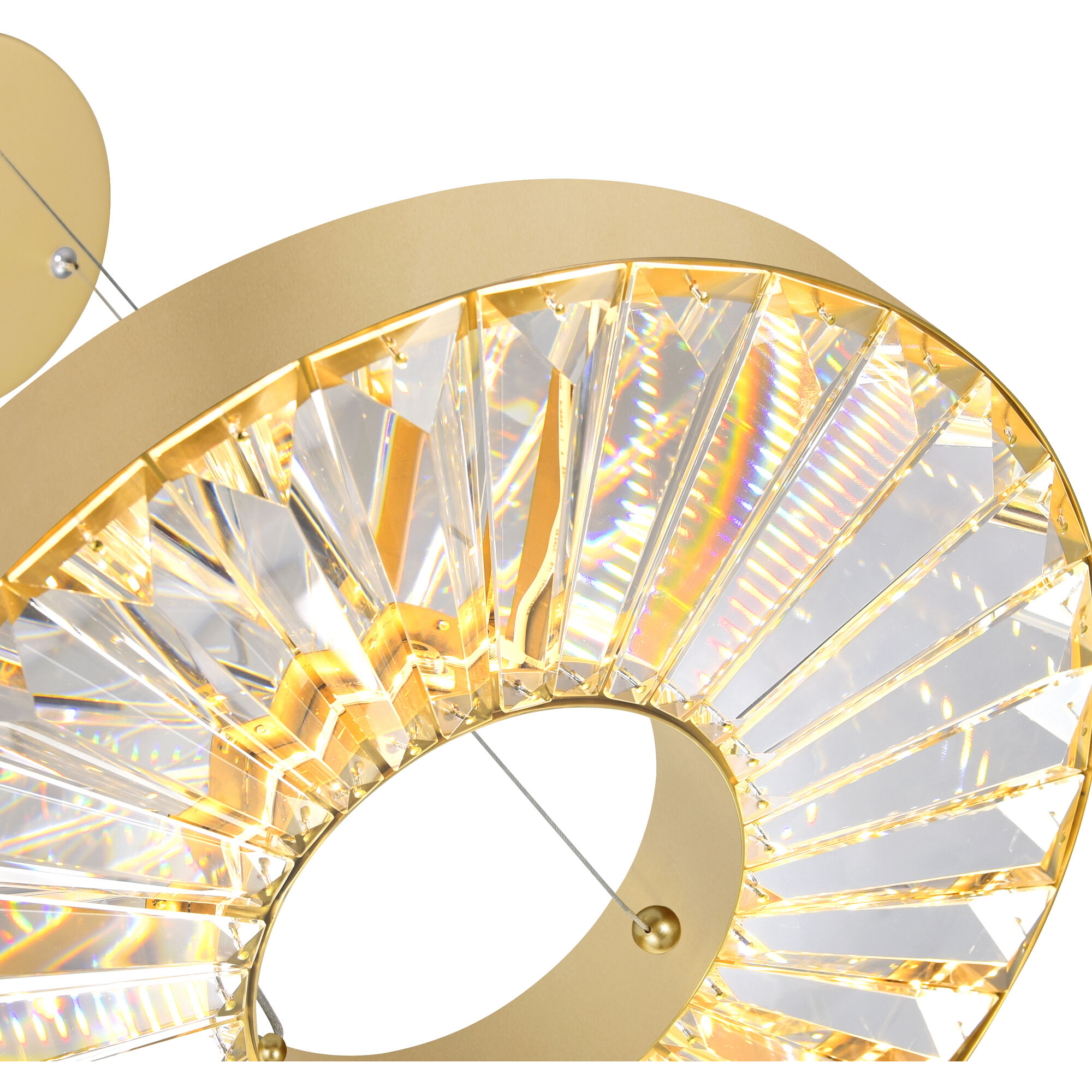 Bjoux LED 16 inch Brass Down Chandelier Ceiling Light