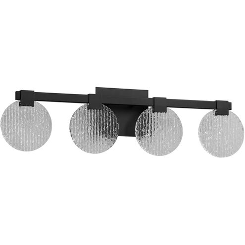 Axiom 4 Light 30 inch Black Vanity Light Wall Light
