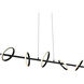 Olympia Five 5 Light 10.8 inch Black Pendant Ceiling Light, Linear