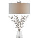 Forget-Me-Not 34 inch 75.00 watt Silver Leaf/Clear Table Lamp Portable Light