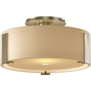 Impressions 1 Light 11.8 inch Soft Gold Semi-Flush Ceiling Light