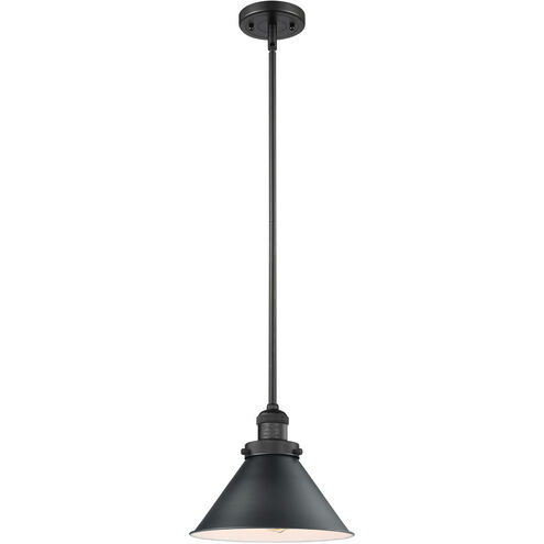 Franklin Restoration Briarcliff 1 Light 10 inch Matte Black Mini Pendant Ceiling Light, Franklin Restoration