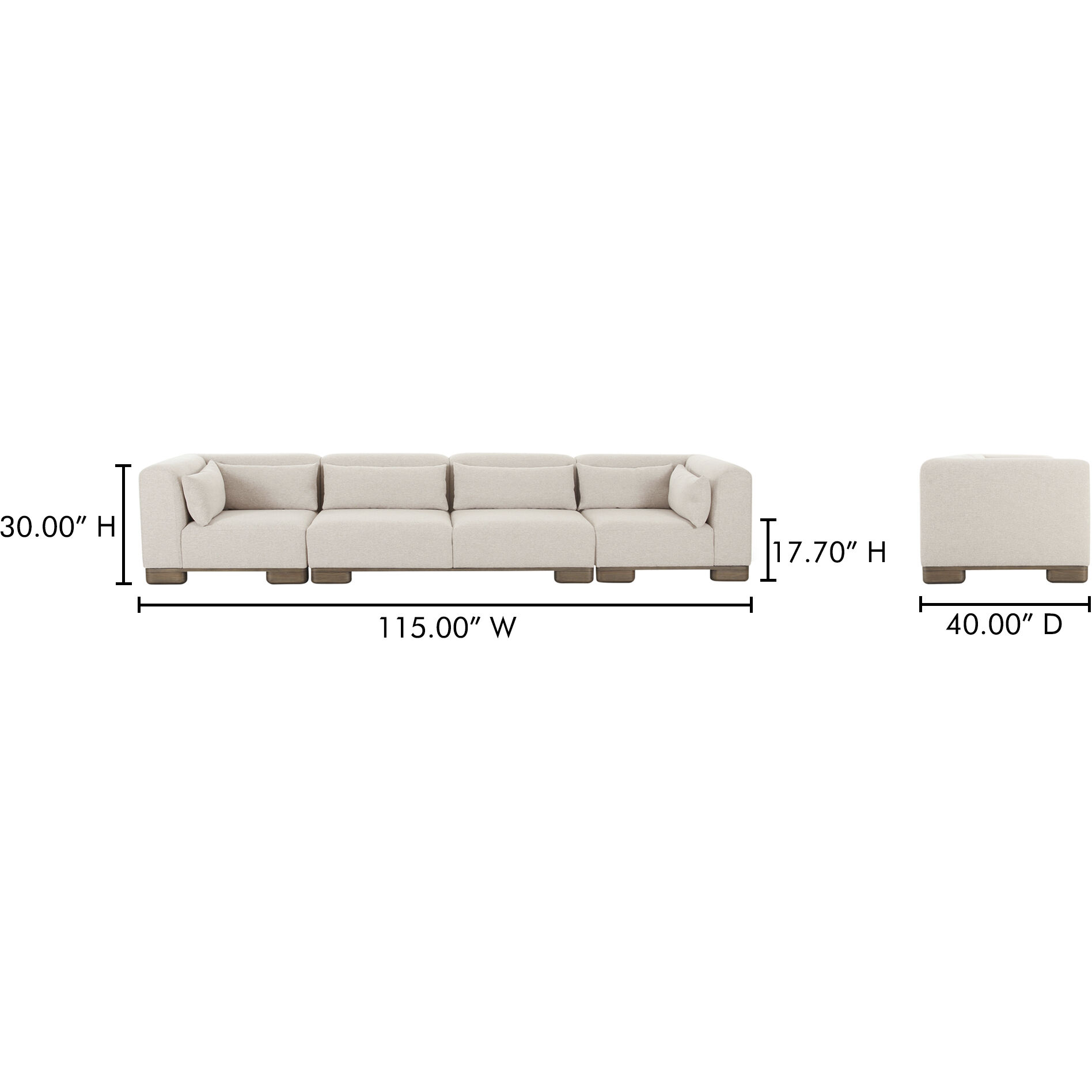 June Beige Modular Sofa
