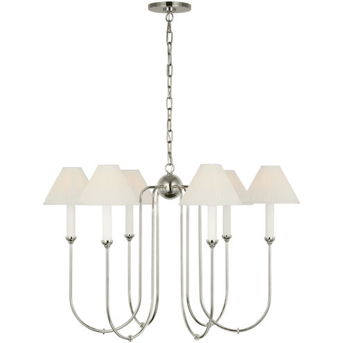 Amber Lewis Ingela LED 36 inch Polished Nickel Chandelier Ceiling Light