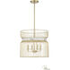 Park Slope 4 Light 20 inch Nouveau Gold Pendant Ceiling Light