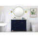 Rhodes 48 X 22 X 35 inch Blue Vanity Sink Set