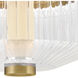 Reign LED 12.75 inch Lacquered Brass Flush Mount Ceiling Light