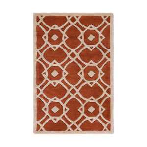 Goa 36 X 24 inch Red and Neutral Area Rug, Wool