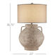 Pompeii 36.75 inch 150 watt Brownish Gray Table Lamp Portable Light