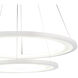 Alloha LED 20 inch White Chandelier Ceiling Light