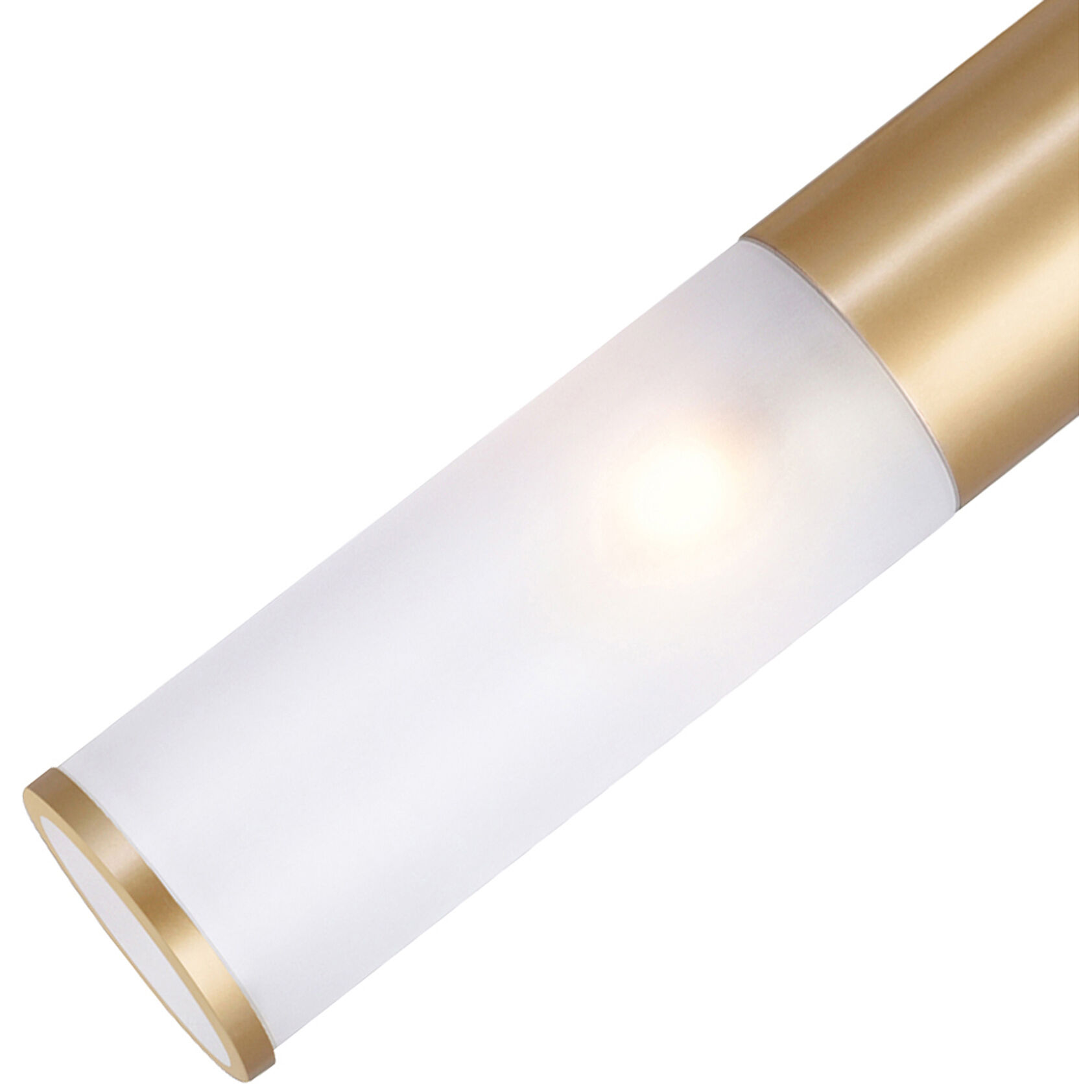 Pipes LED 5 inch Brass Down Mini Pendant Ceiling Light