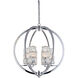 Canada 6 Light 22 inch Chrome Chandelier Ceiling Light