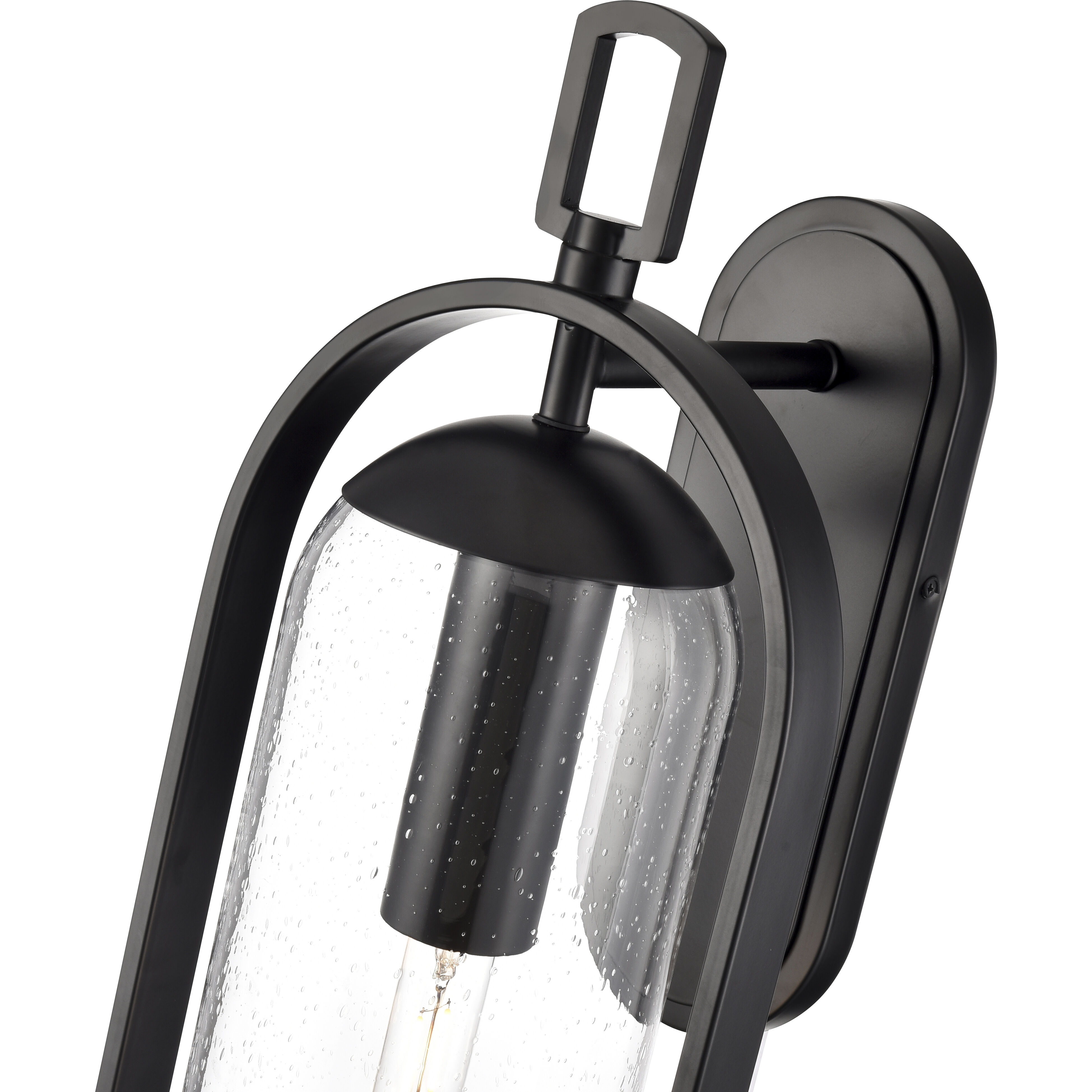 Luxio 1 Light 24.75 inch Powder Coated Black Outdoor Wall Sconce