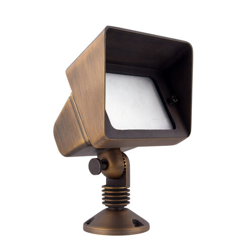 Signature 12V 35 watt Antique Brass Landscape Flood Light