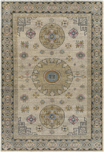 Smyrna 144 X 108 inch Medium Green Rug in 9 X 12, Rectangle
