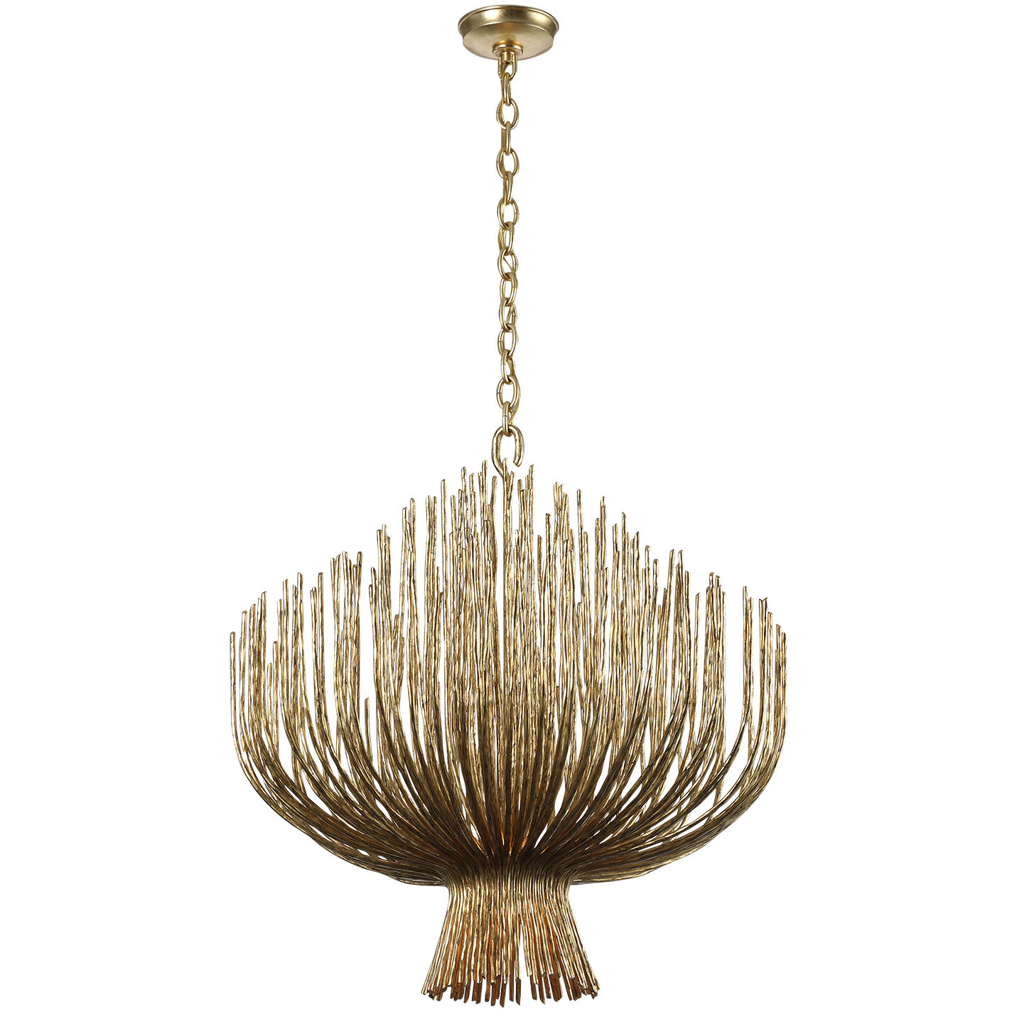 Chapman & Myers Astra LED 31.75 inch Gilded Iron Sculpted Chandelier Ceiling Light