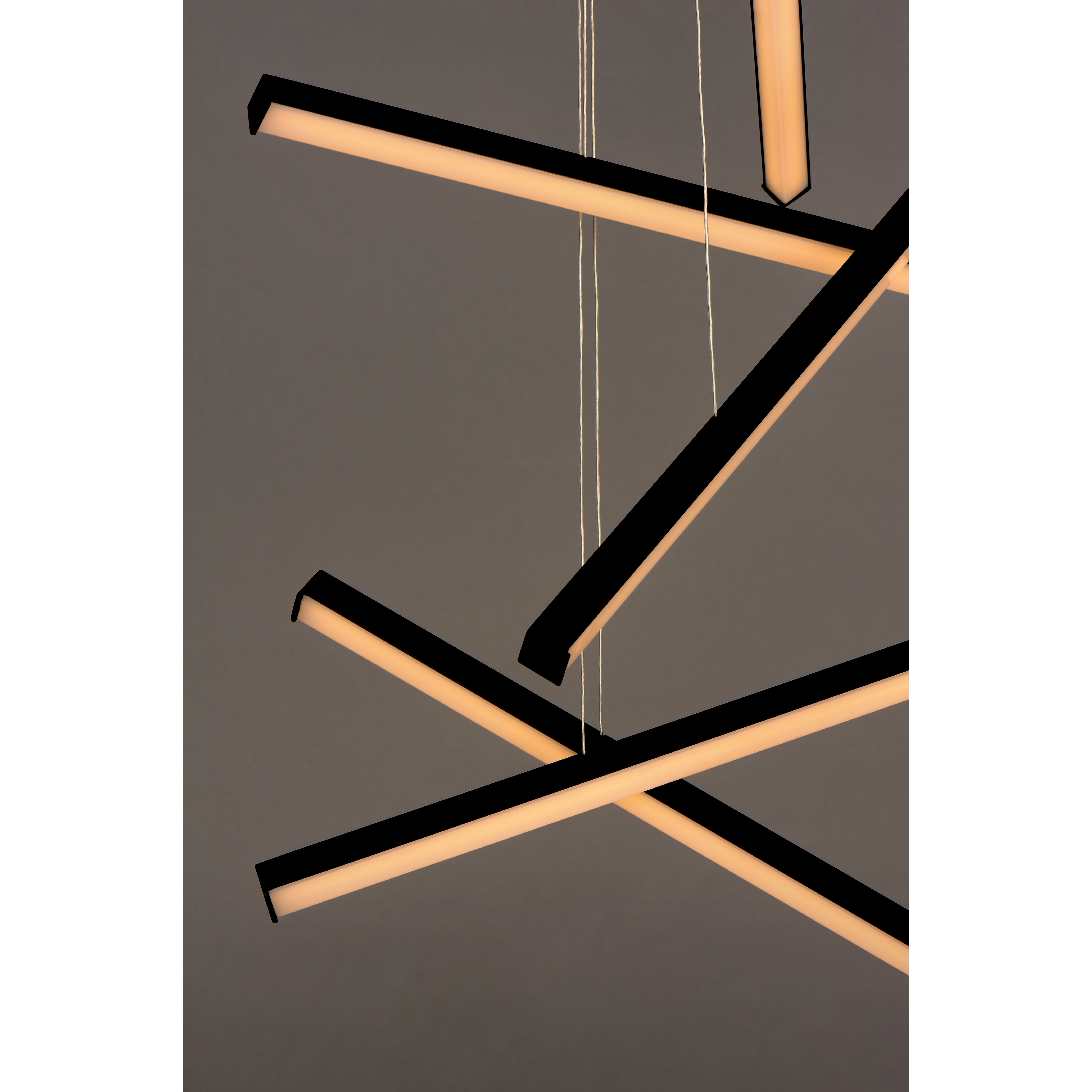 Hover LED 1.5 inch Black Multi-Light Pendant Ceiling Light