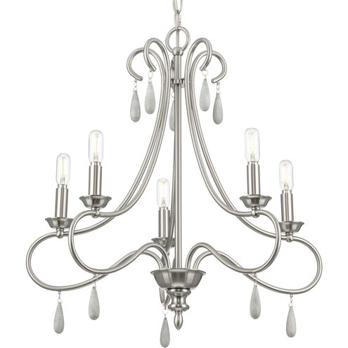 Vinings 5 Light 22 inch Brushed Nickel Chandelier Ceiling Light