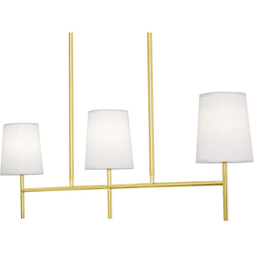 Rose LED 36 inch Satin Brass Linear Pendant Ceiling Light