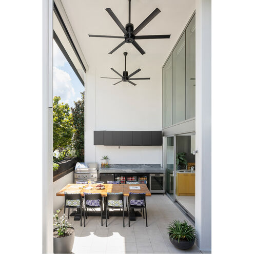 i6 60 inch Black Outdoor Ceiling Fan in Standard, 6 in, Standard Mount