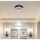 Monroe 1 Light 12 inch Black Flush Mount Ceiling Light
