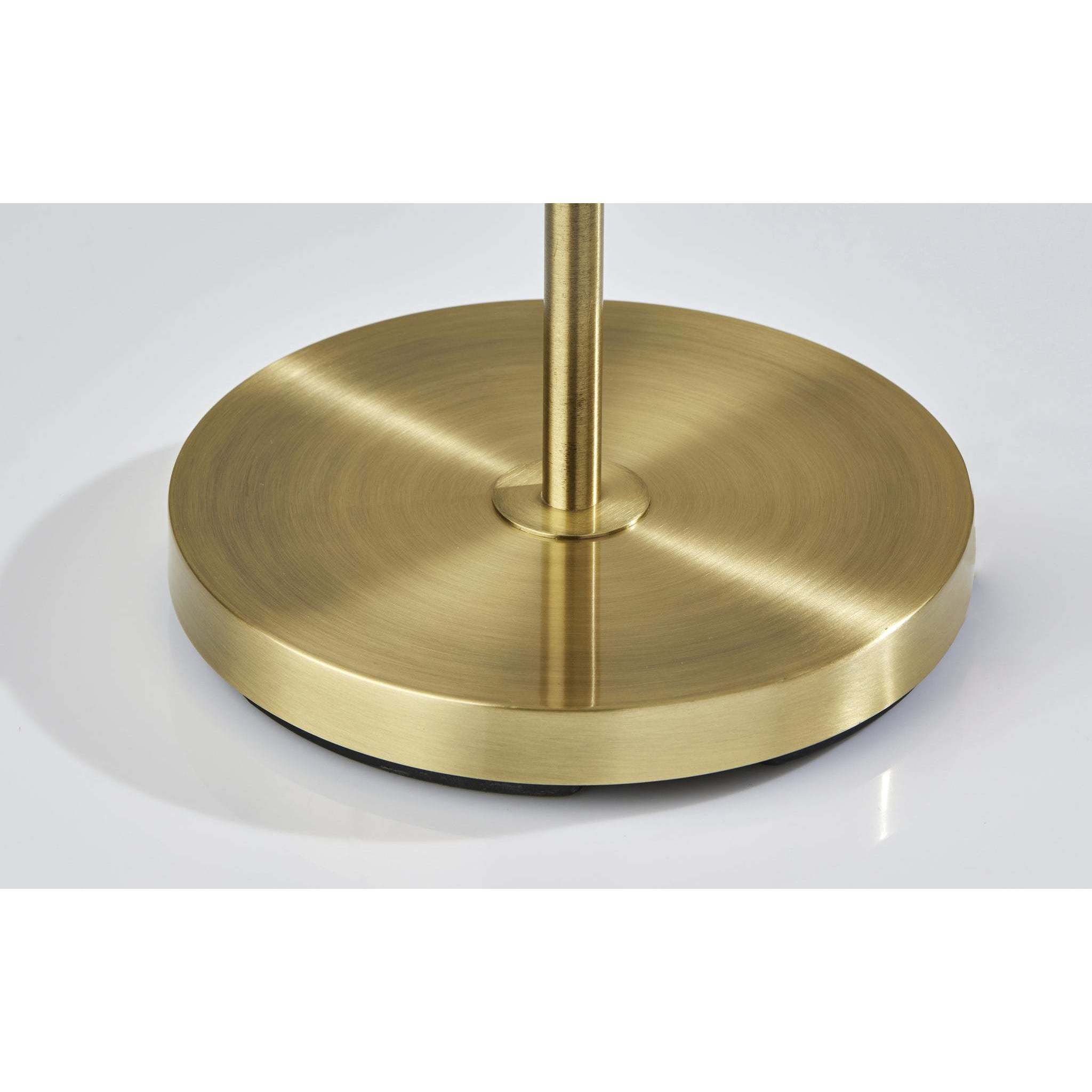 Evan 60 inch 100.00 watt Antique Brass Floor Lamp Portable Light, Simplee Adesso