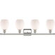 Ballston Eaton 4 Light 36 inch Polished Nickel Bath Vanity Light Wall Light, Ballston