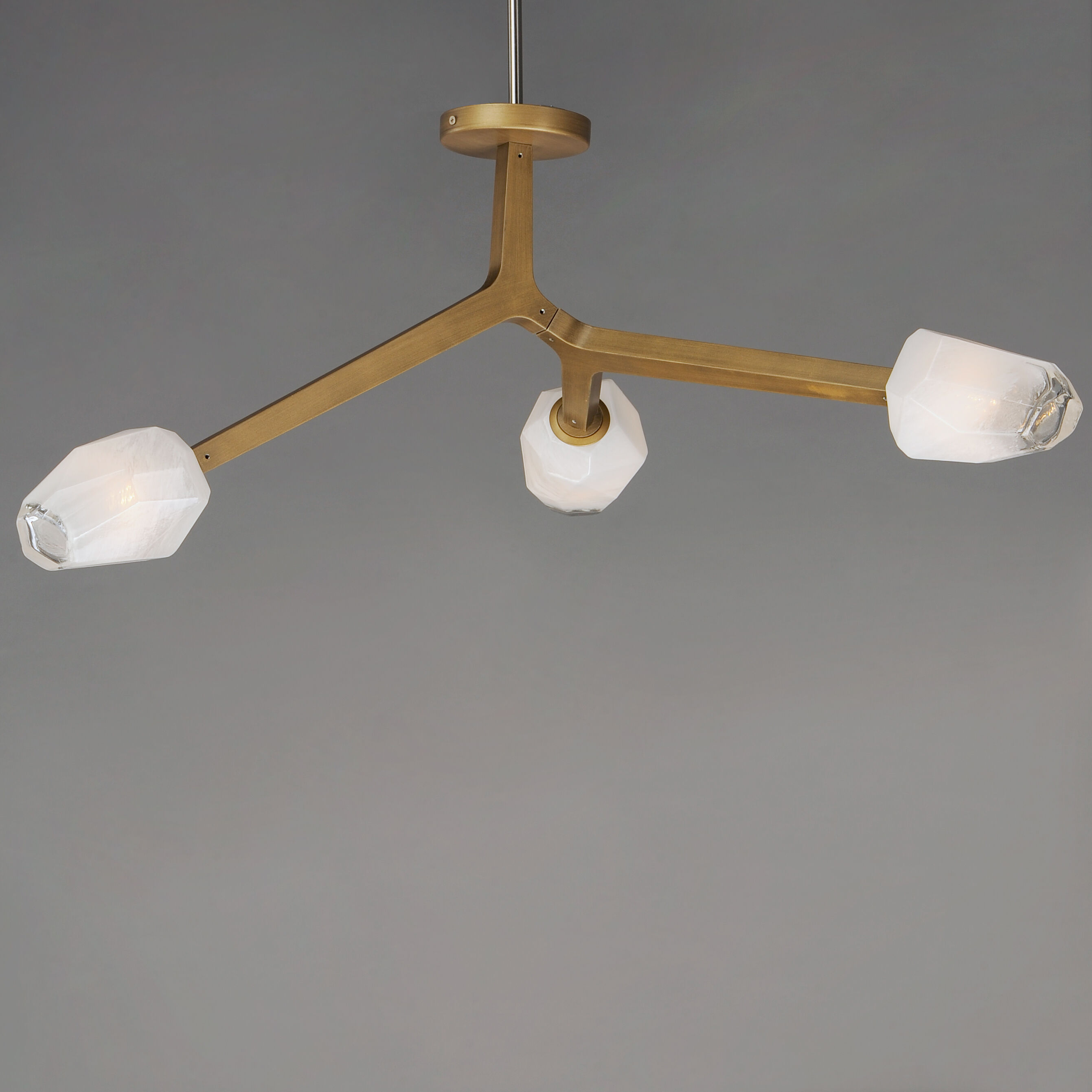 Blossom LED 20 inch Natural Aged Brass Flush Mount Ceiling Light