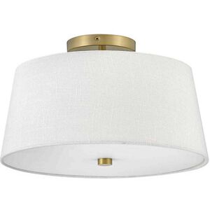 Beale LED 14 inch Lacquered Brass Foyer Light Ceiling Light, Flush Mount