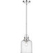 Kinsley 1 Light 8 inch Chrome Pendant Ceiling Light