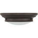 Transitional 2 Light 13 inch Oil Rubbed Bronze Flush Mount Ceiling Light