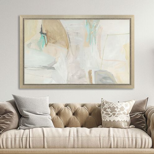 Beachcomber Gray and Brown and Turquoise and Teal Framed Art